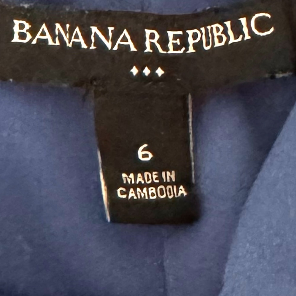 Banana Republic Women’s Chiffon Floral Pleated Dress Sz 6 Small Classic Elegant - Picture 5 of 8